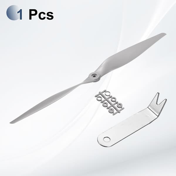 MECCANIXITY 17x8 tommer RC-propeller, 2-bladet propellerudskiftning grå højhastighedspropeller med adapterringe og propelnøgle til RC-fly 17" x 8" 1