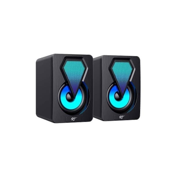 Havit Tietokonekaiutin Mini 3Wx2 RGB-valaistuksella - Musta