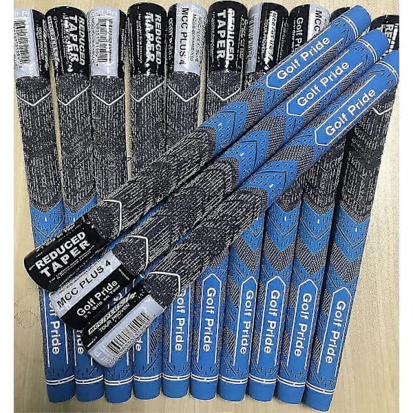 13 st Golf Pride MCC PLUS 4 Golfgrepp Standardstorlek Mellanstorlek Blå-FO- Blå Mellanstorlek Blå Midsize Blue