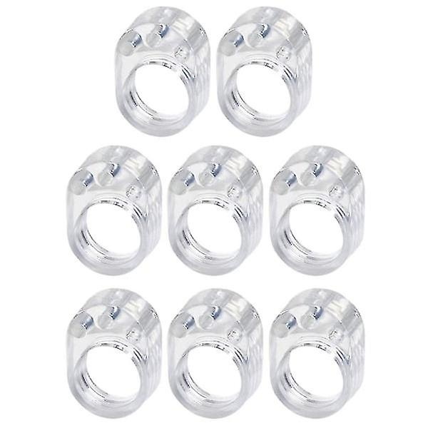 8x Dørstopper til Håndtag - Transparent