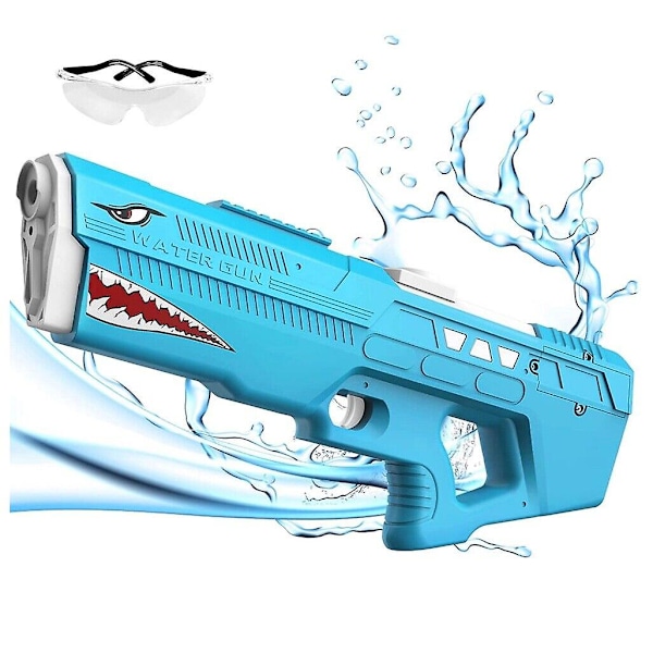 Elektrisk vannpistol for voksne og barn, automatisk med høy kapasitet blue