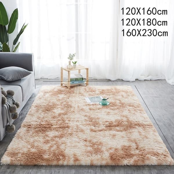 Fluffy tæpper Tæppe GRÅ 120X160CM 120X160CM Grå -, Grå grå 120X160cm-120X160cm grey