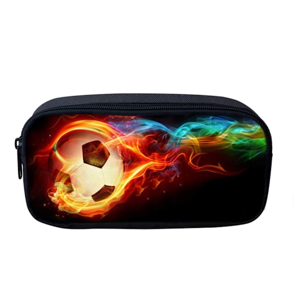 Children's eraser pencil case fire football stationery pencil case unique print