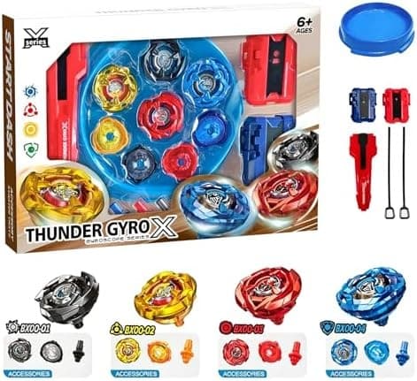 Gyro X Pro 4 Topper med 2 Utløsere, Arena, Jule- Halloween- Bursdagsgave til Barn