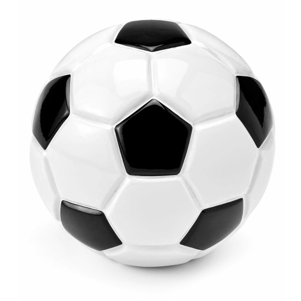 Gaver Traditionel fodbold pengekasse, cool sparegris (mål: 15,5 cm x 15,5 cm x 15,5 cm)