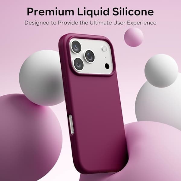 Flytende silikondeksel til iPhone 17 Pro Max, støtsikkert mykt telefondeksel, full beskyttelse, marineblå marineblå iPhone 17 Pro Max marineblå iPhone 17 Pro Max Navy blue