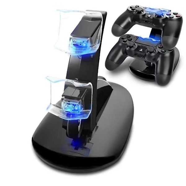 PS4-latausasema - Manuaalinen ohjaus / Playstation-ohjain Musta