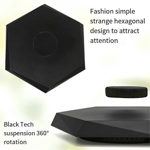 360° roterande magnetisk levitationsdisplayställ för leksaker, smyckesdisplayställ, elegant flytande display