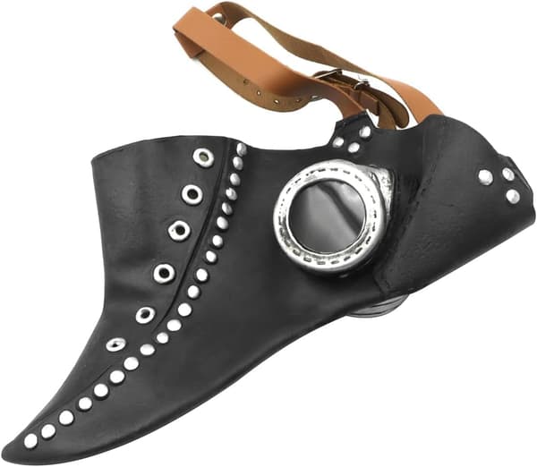 Nebbhodeplagg Halloween Middelaldersk Pestmaske Pestdoktor Hodeplagg Lang Nese Fuglenebbmasker Karneval Skrekk Steampunk Pestmaske