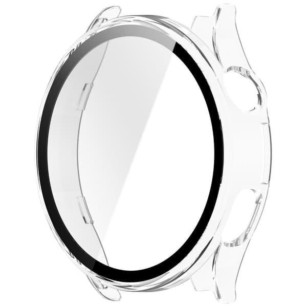 Suojaava PC-kotelo karkaistulla lasilla Xiaomi Watch 5:lle - Täysin peittävä läpinäkyvä Transparent