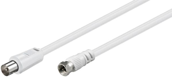 SAT/antennadapterkabel (<70 dB), dubbelskärmad