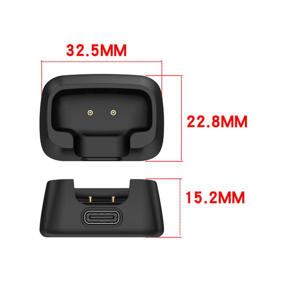 Ladedokk for DJI Mic Mini mikrofon-sender, bærbar ladebase magnetisk lader for DJI Mic Mini mikrofontilbehør (ingen
