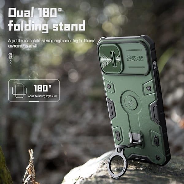 NILLKIN iPhone 14 / 13 Deksel CamShield Armor Pro Svart 141 141