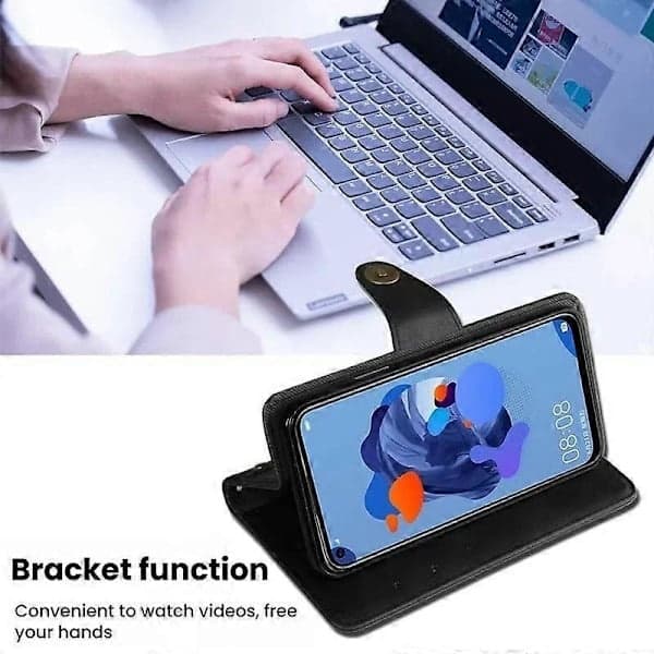 För Ulefone Armor X31 Pro 5G Mobiltelefonfodral PU Läder Flip Plånboksfodral med Stativ