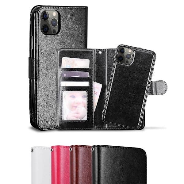 iPhone 12 / 12 Pro - Deksel / Magnetisk deksel 2i1 Rosa Pink