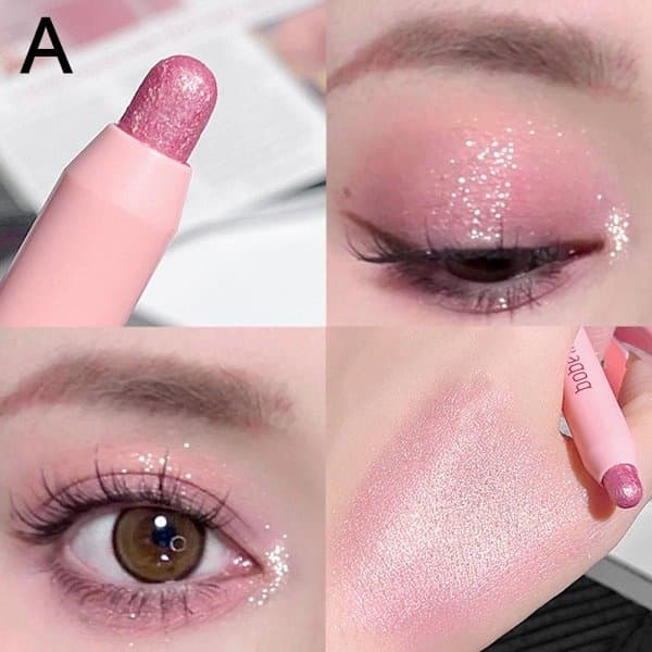 Glittrande Glitter Ögonskuggsstift Långvarig Ögonmakeup Z9u0 Champagne Guld 1st Champagne Gold 1pcs