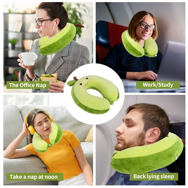 Reisepute Dyrepute Reisepute Nakkestøtte 28*30cm Memory Foam Nakkepute Søt Barne Reisepute U-formet Memory Foam Nakkepute