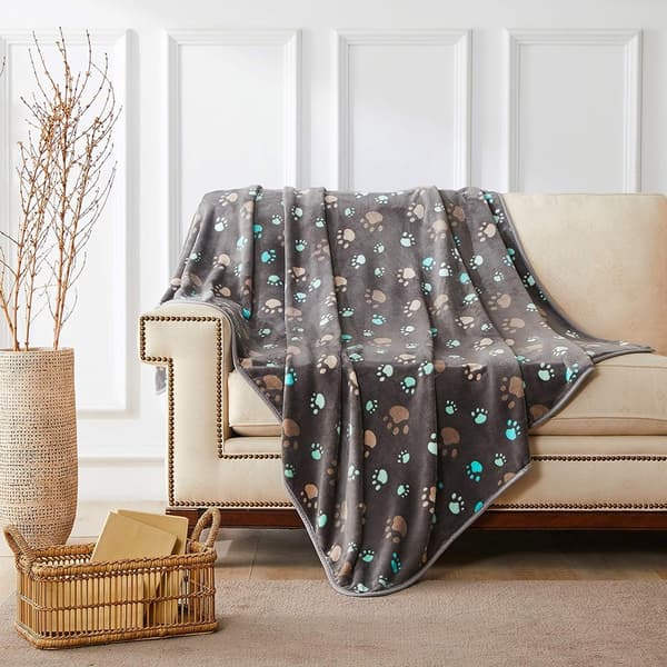 Supermykt, varmt og luftig teppe til kjæledyr Hundeteppe Katteppe Fleeceteppe/Sovepledd til hundeseng, sofa og divan 100*145CM