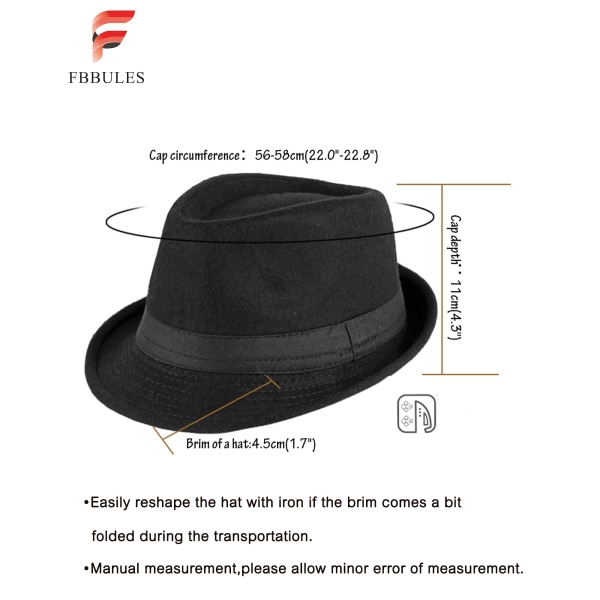 Fedora hattu naisten miesten hatut leveälierinen huopahattu talvihattu