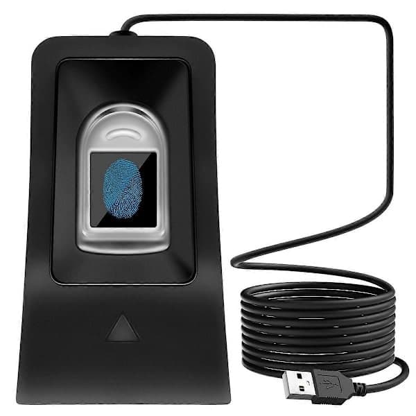 Kompakt USB-fingeravtrycksläsare Skanner Pålitligt biometriskt åtkomstkontrollsystem