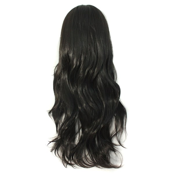 28" 70 cm lange krøllete håravslutninger Cosplay-parykk (svart)