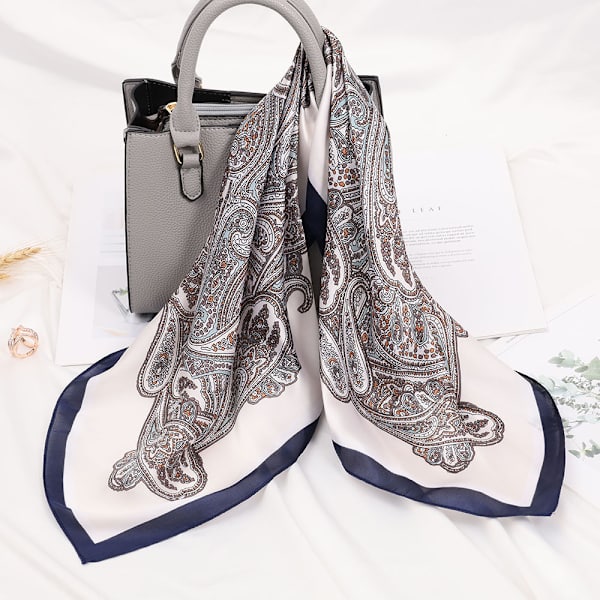 Huvuddukar Silkescarves Elegant och lätt Scarves Damhalsdukar Presenter för alla tillfällen