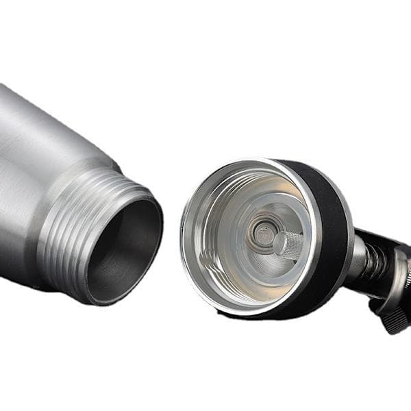 Aluminium flødesifon 500 ml, professionel flødedispenser med 3 dyser og rengøringsbørste