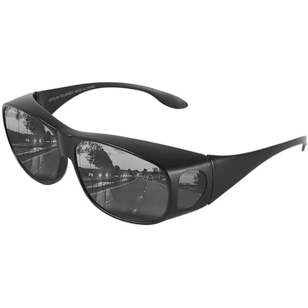 HD Vision Suncover - Aurinkolasit silmälasien päälle - Musta
