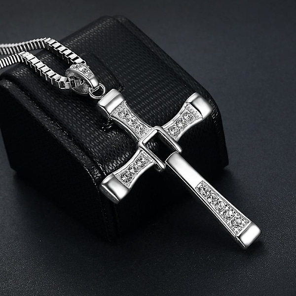 Fast & Furious Dominic Toretto Kryss Halskjede silver