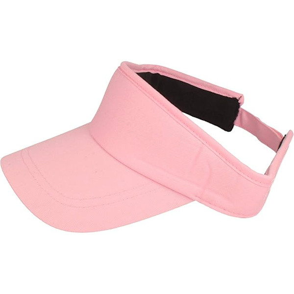 Solskärm med kardborreknäppning för män och kvinnor (one size, rosa)