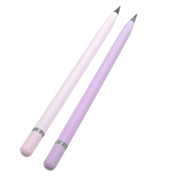 2 st Blyertspenna Bläcklös penna Raderbar oändlig penna för evigt ritpenna Återanvändbar evig penna bläcksuddspenna roliga pennor för barn målarpenslar