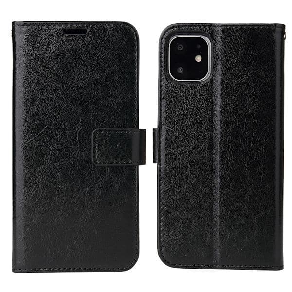 iPhone 11 - Lompakkokotelo - Valitse värisi! Musta Musta Musta Black