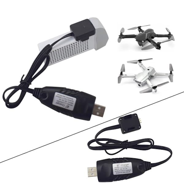 RC Drone USB-oplader Batteriopladningskabel 60cm til X500 X30 Z6 Dele