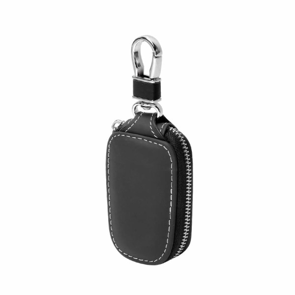 Case, Smart Nyckelhållare Skydd PU Läder Bilnyckelväska Bilnyckelring Mynthållare Auto Remote Keyring Plånbok (svart)