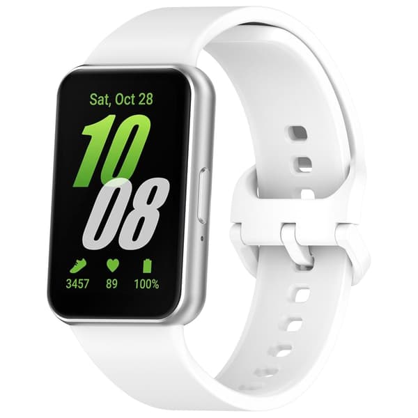 Silikonrem til Samsung Galaxy Fit 3 - SM-R390 Hvit
