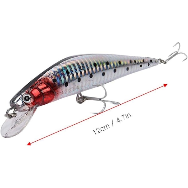 Konstgjord fiskedrag, USB-laddningsbar LED-ljusblinkande fiskedrag
