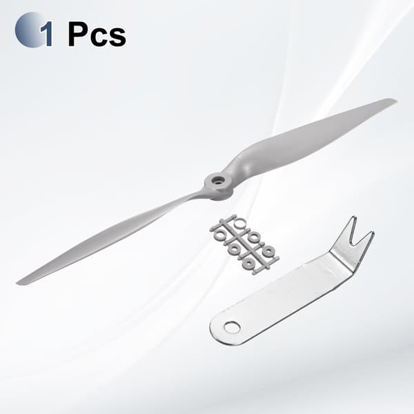 MECCANIXITY 16x8 tommer RC-propeller, 2-bladet propellerudskiftning grå højhastighedspropeller med adapterringe og propelnøgle til RC-fly 16" x 8" 1