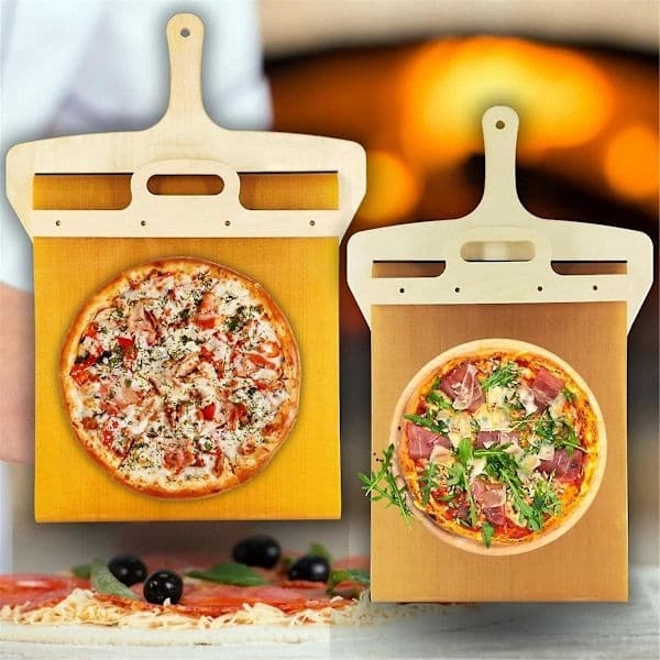 Skyvbar Pizzaspade, Non-Stick Pizzaspade Scorrevole, Overfører Pizza Perfekt