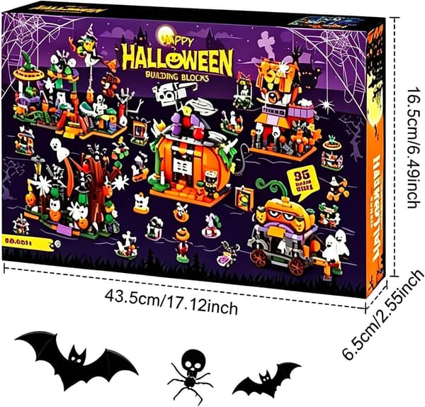 Halloween Byggeklosser Sett, Halloweens Adventskalender 2026
