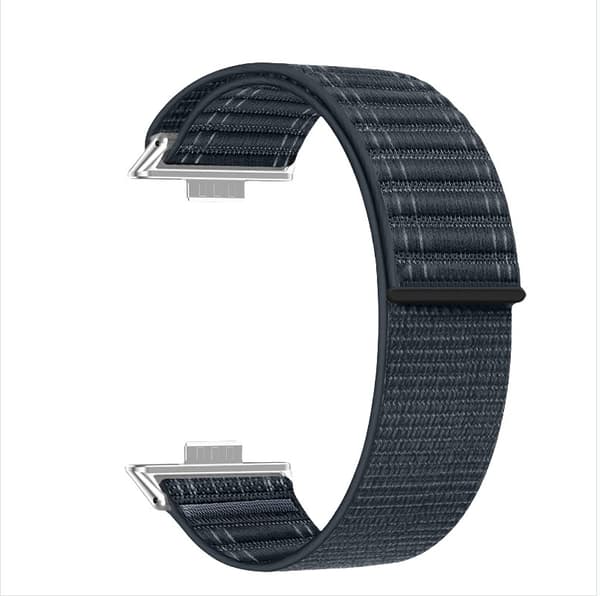 Stilig nylonrem med bølgemønster til Huawei Watch Fit 4 Pro Blå Blue