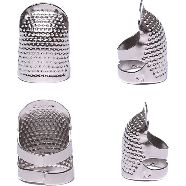 4 kappaletta ompelurenkaita, metalliset ompelurenkaat sormensuojaan, tarvikkeet DIY-ompelutyökalut