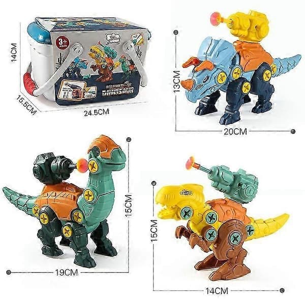 DIY Dinosaur Demonteringsleke, Pedagogisk Minisaur-figursamling for Barn