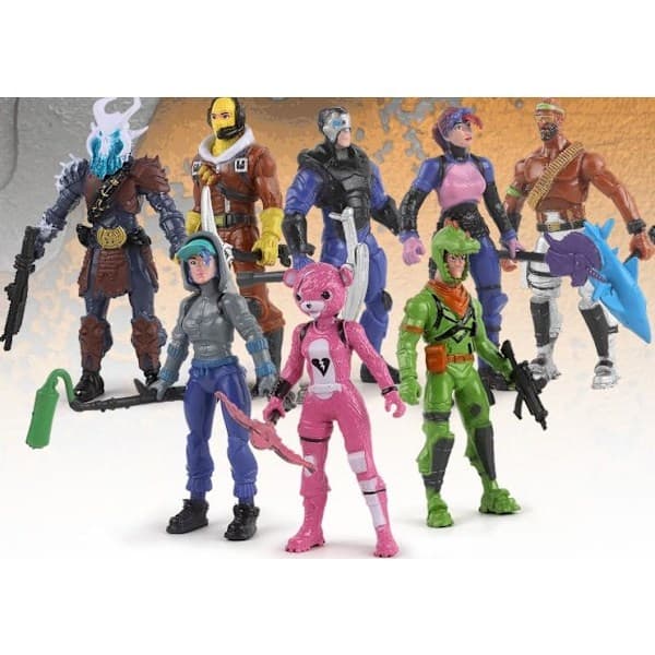 8 st Fortnite Figurer 9CM Julklappar