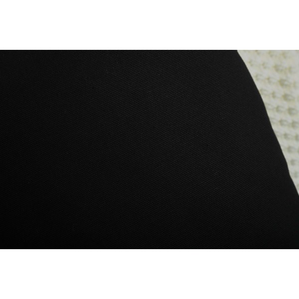 Sett med 2 håndlagde dekorative, solide 100 % bomullslerret Putetrekk/putetrekk, 11 tilgjengelige farger - (18"x18" 2 stykker, svart)