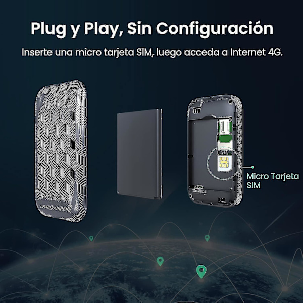 5G Kannettava Mobiili Hotspot-Reititin, 2100 mAh Akku, Plug and Play, Sopii Matkustukseen