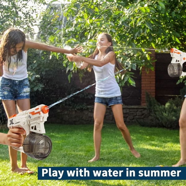 Elektriske vannpistoler for voksne og barn, 500CC vannpistol med stor kapasitet for vannkampspill med familie og venner, spray vannpistol leketøy for sommeren orange
