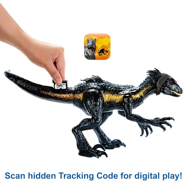 Mattel Jurassic World Dinosaurie Tracker Tracks Attack Raptor