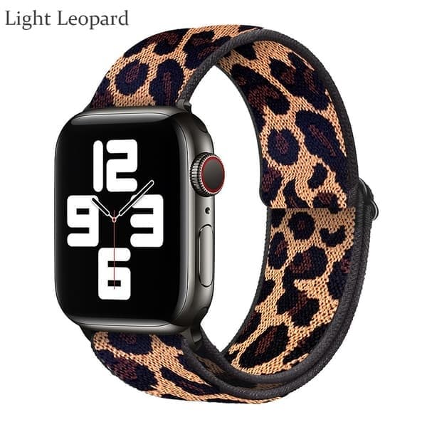 Nylonarmband för Apple Watch Light Leopard