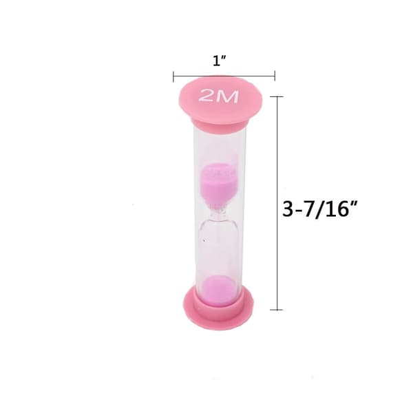 Timeglas 6 stk. Sand Timer Farverigt Plastik Sandglas Timeglas Sand Ur Timer til Børns Tidsstyringsspil og Højintensitetsintervaltræning