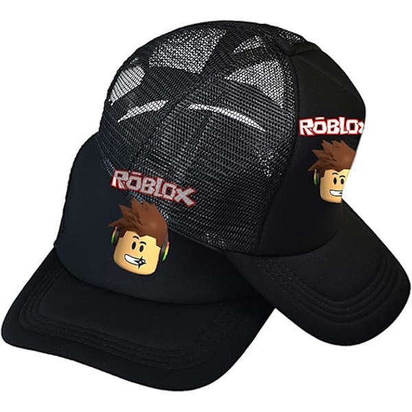 Hatt för pojkar barn vuxna rolig baseball mesh bakre keps tillbehör för födelsedag dekorationer present (svart)